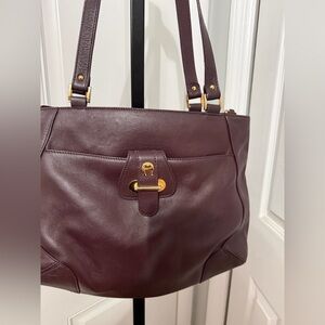 Etienne Aigner Deep Burgundy Shoulder Bag